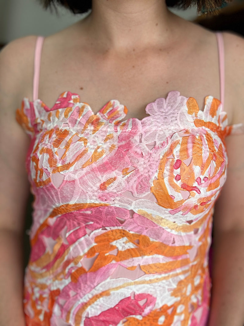 Effie Dress - Pink & Orange Floral