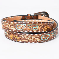 Western Belt - Sunflower & Floral Paisley