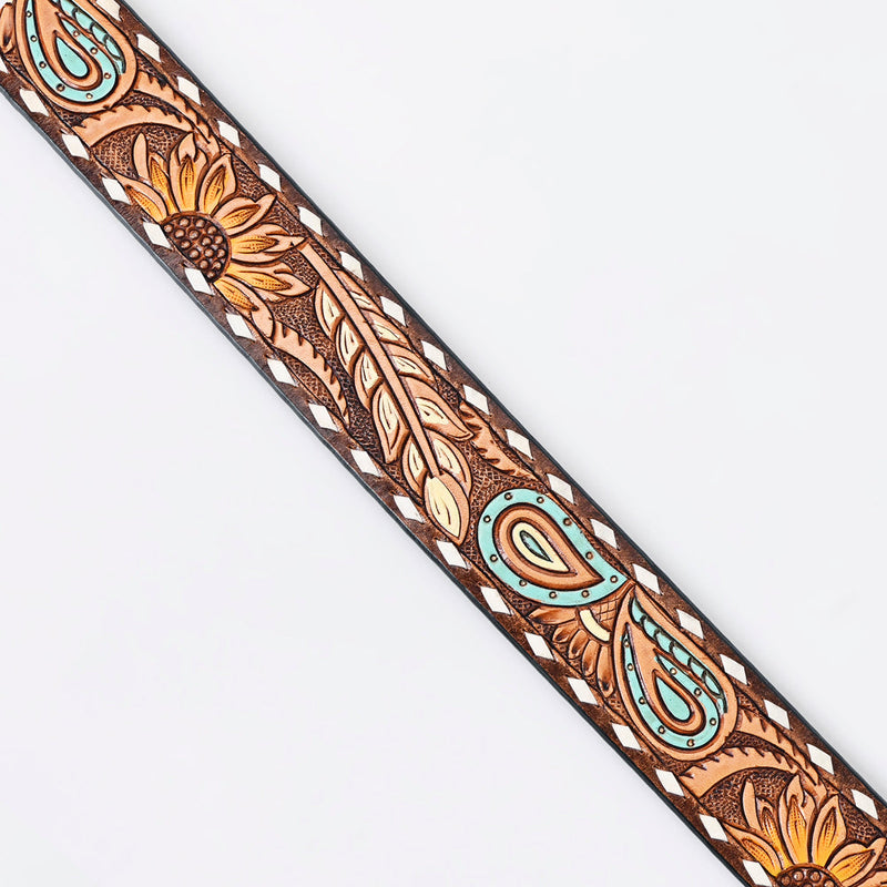 Western Belt - Sunflower & Floral Paisley