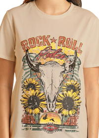 Rock & Roll - Women's Printed Tee (BW21T04007)