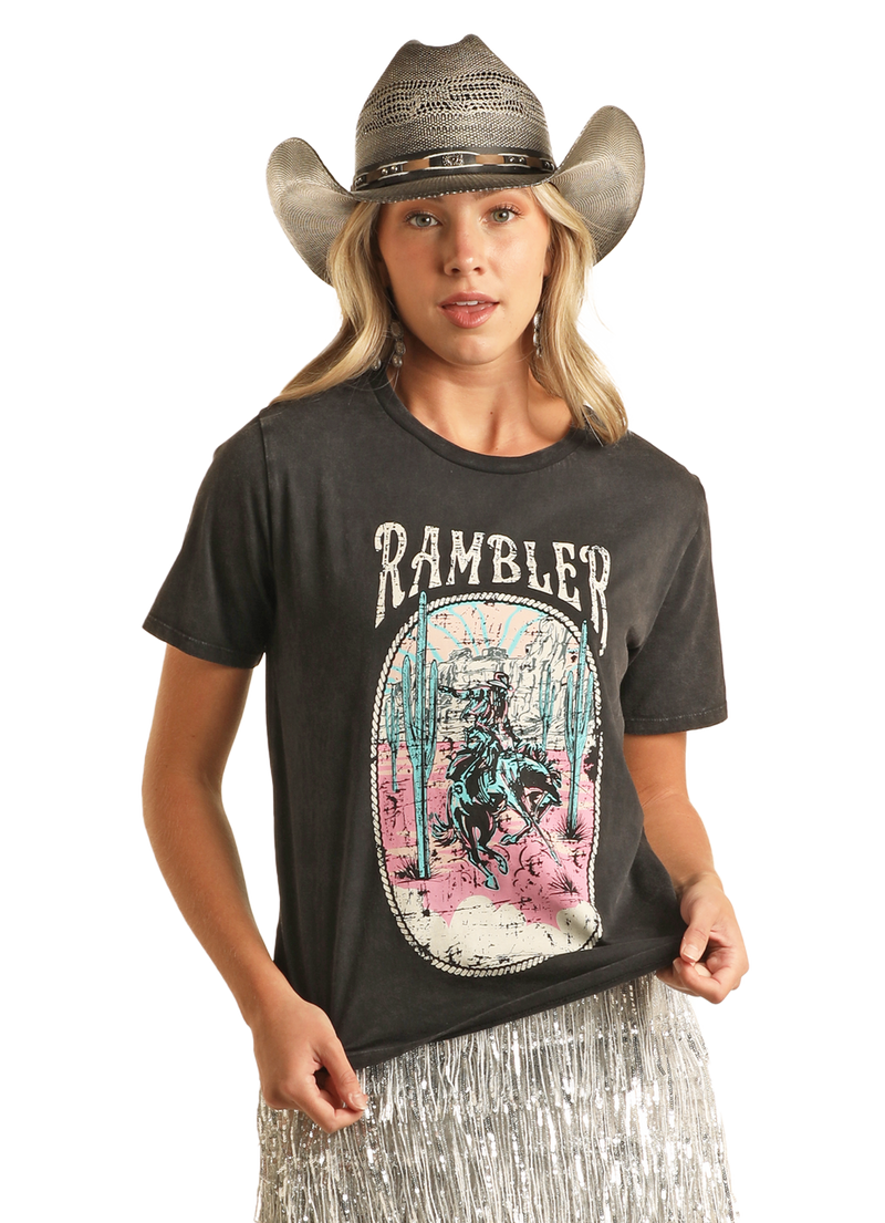 Rock & Roll - Women's Printed Tee (BW21T04027)