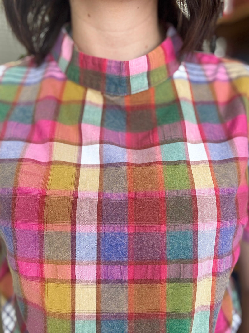 Geniveve Top - Vintage Plaid