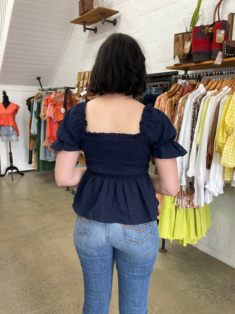 Zenia Top - Navy