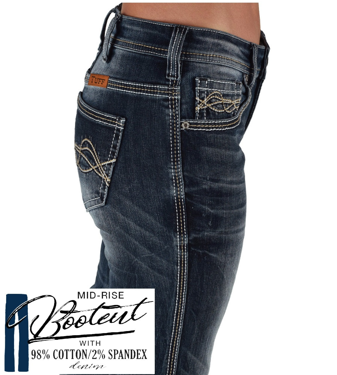 Cowgirl Tuff Jeans - Dark Faded DFMI