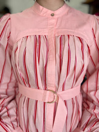 Willa Dress - Red & Pink Stripe