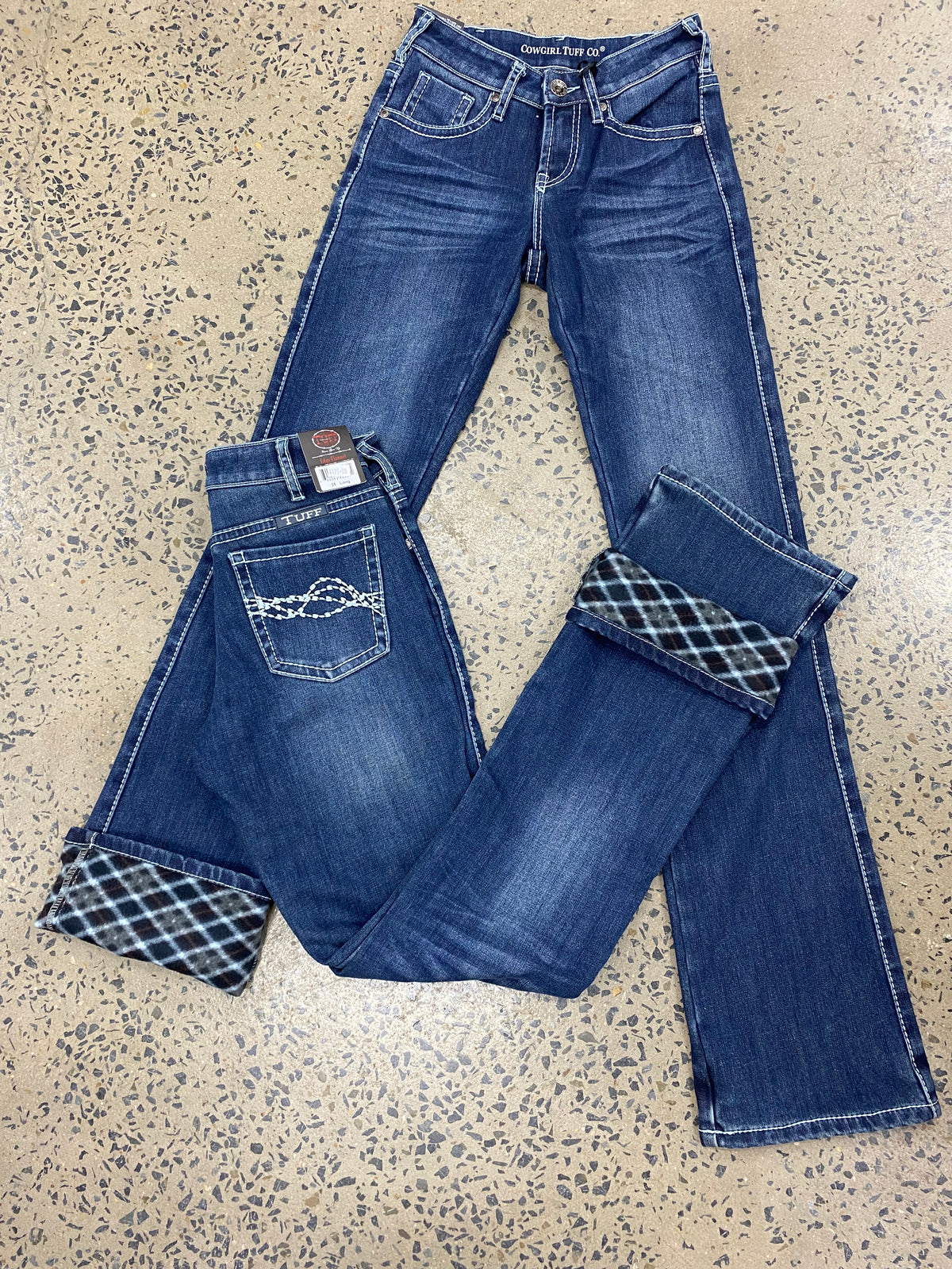 Cowgirl Tuff Jeans - Edgy Flannel