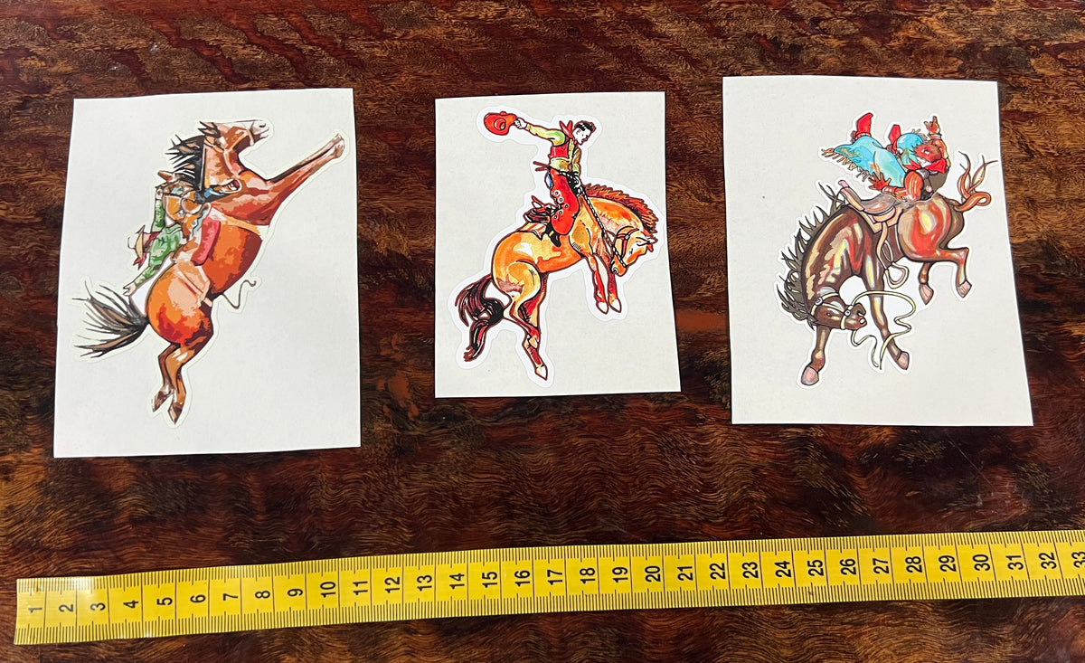 Cowgirl Decal Sticker 3 Pack - 4