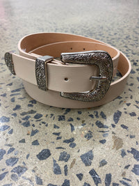 Bonnie Western Belt - Cream