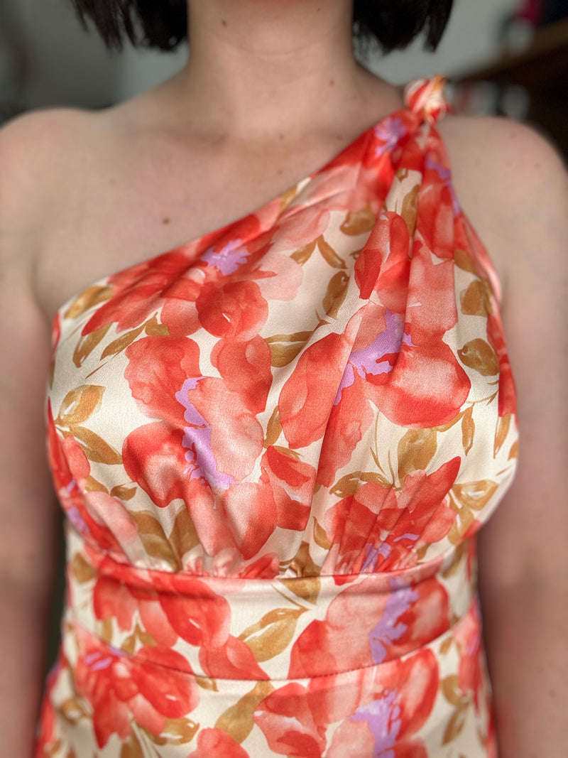 Ester Dress - Orange Floral