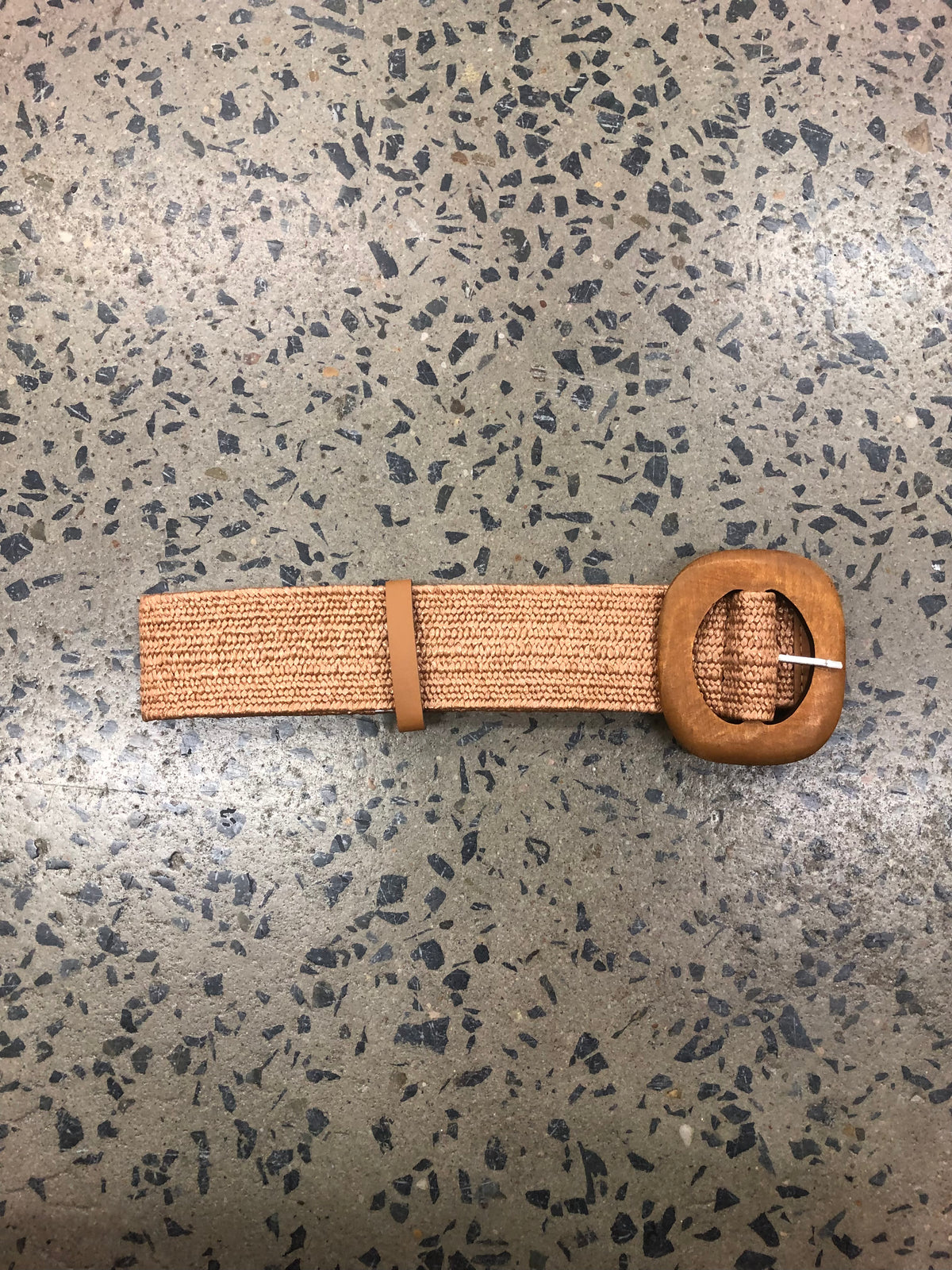 Oval Buckle Boutique Belt - Tan