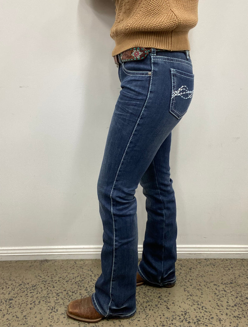 Cowgirl Tuff Jeans - Edgy Flannel