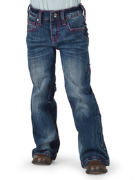 Girl's Cowgirl Tuff Jeans - Pink Arrows