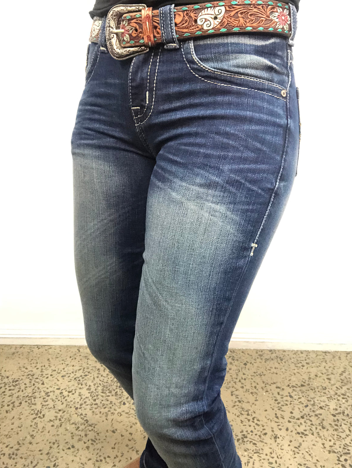 Cowgirl Tuff Jeans - True Blue