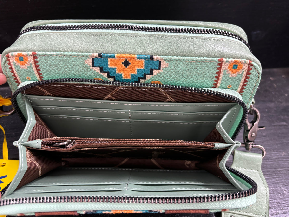 Wrangler Aztec Crossbody - Green