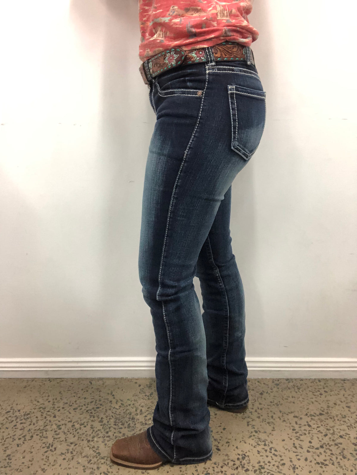 Cowgirl Tuff Jeans - Never Give Up Dark