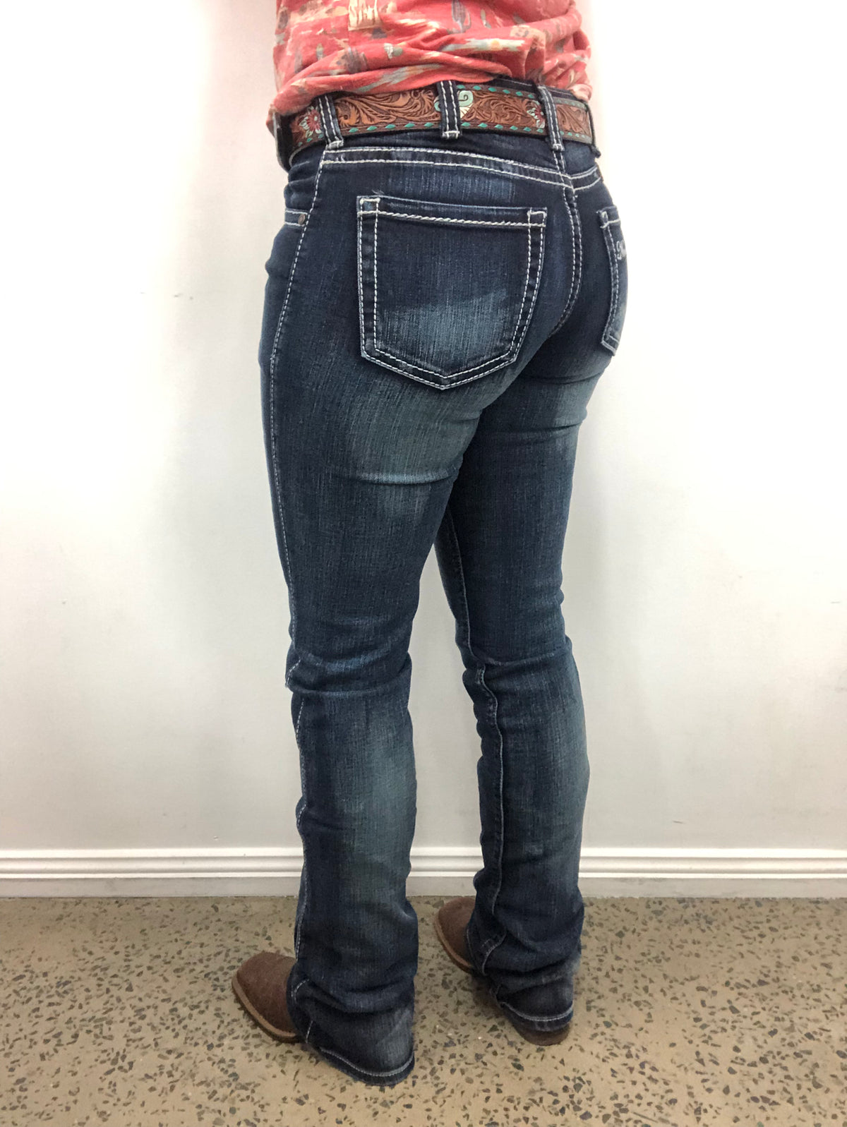 Cowgirl Tuff Jeans - Never Give Up Dark