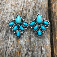 Lara - Turquoise Western Earrings