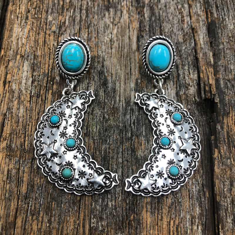 Kara - Turquoise Cosmic Earrings