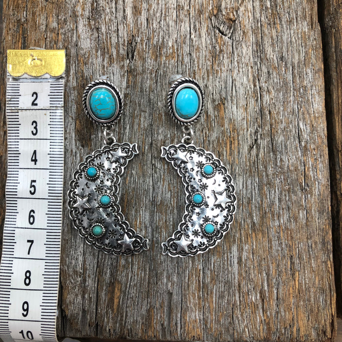 Kara - Turquoise Cosmic Earrings