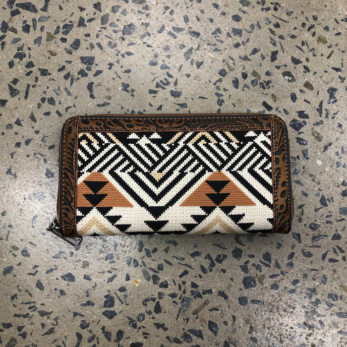 Western Wallet - Tapestry Aztec