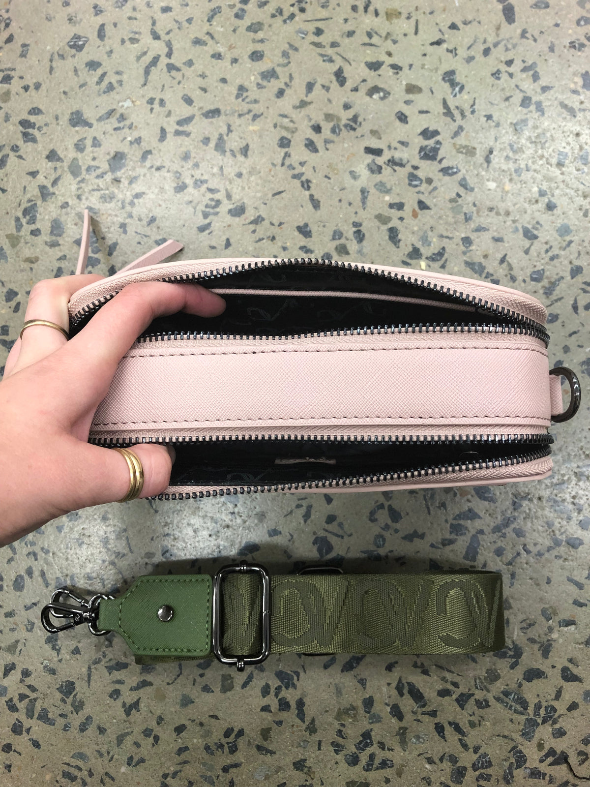 Emma Crossbody Bag - Rose