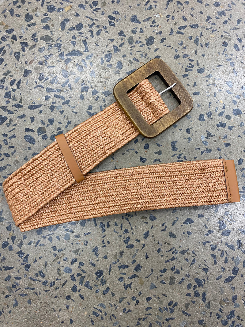 Boutique Belt - Square Buckle (Hazelnut)