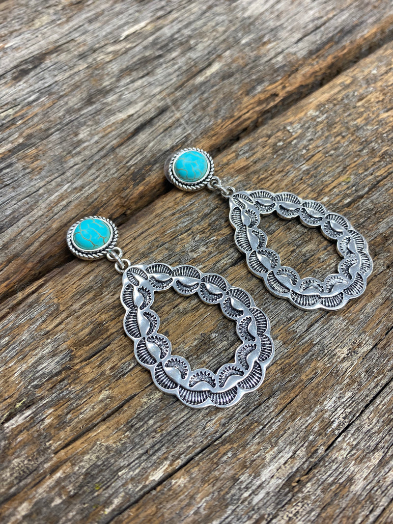 Zada - Turquoise Earrings