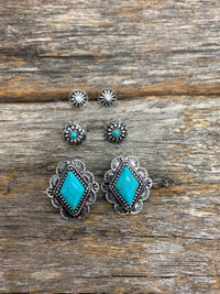 Tiana Trio - Silver & Turquoise