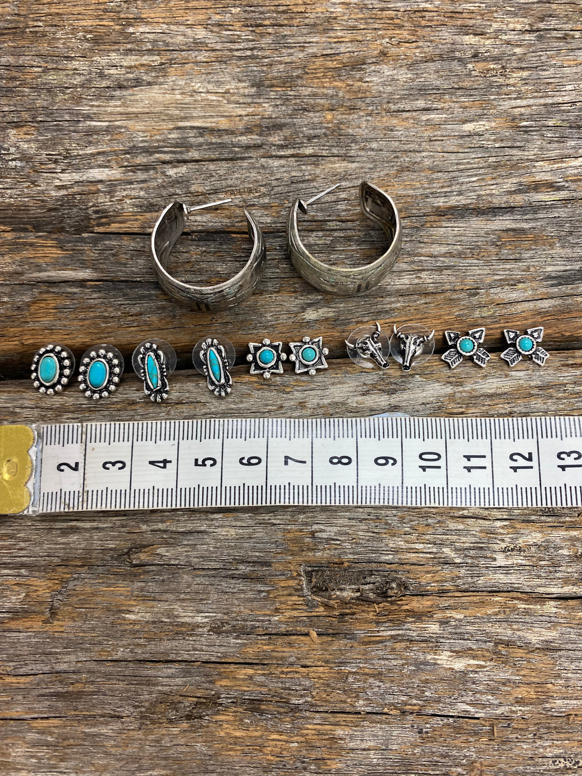 Trixie Set - Silver and Turquoise