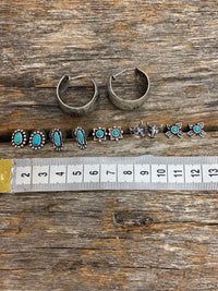 Trixie Set - Silver and Turquoise