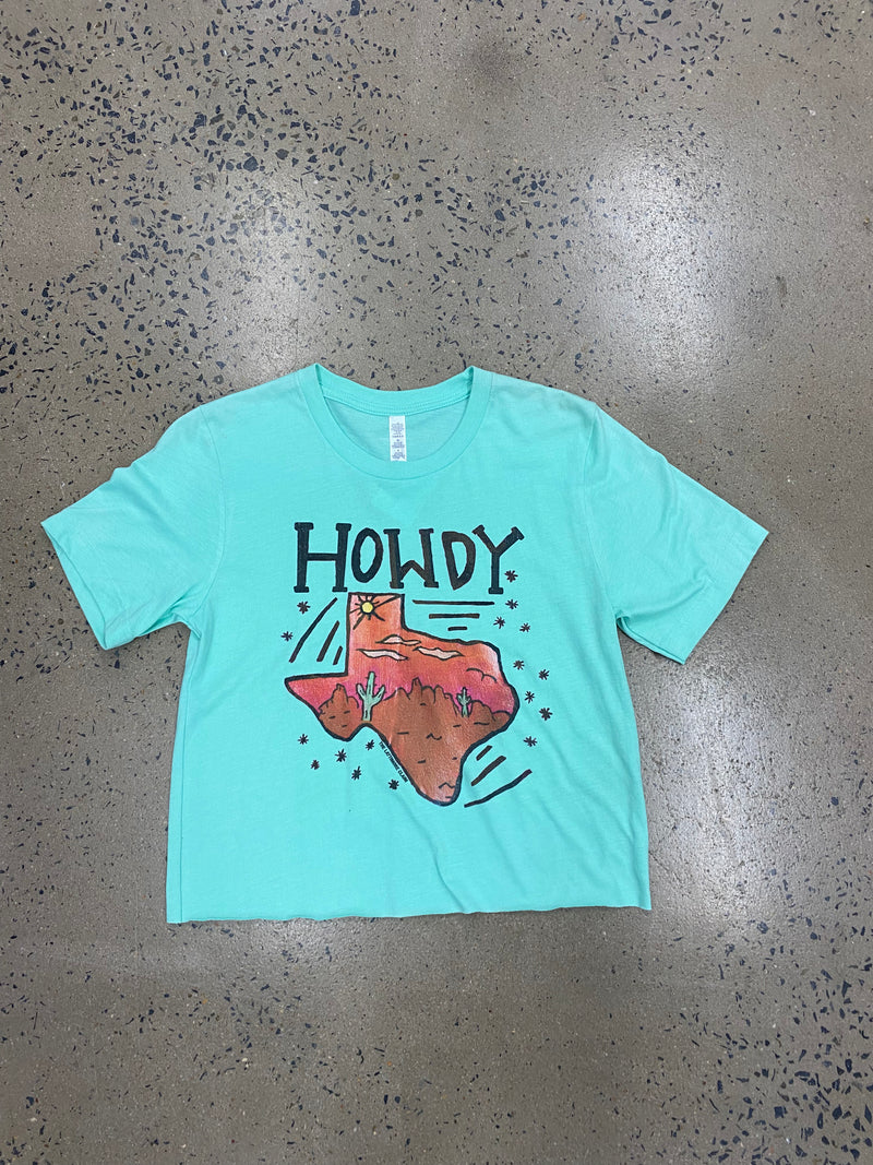 Howdy Texas - Mint Tee