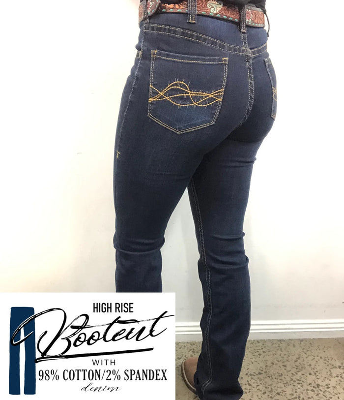 Cowgirl Tuff Jeans - Indigo Classic