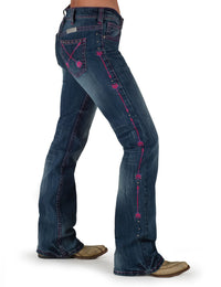 Cowgirl Tuff Jeans - Pink Arrows