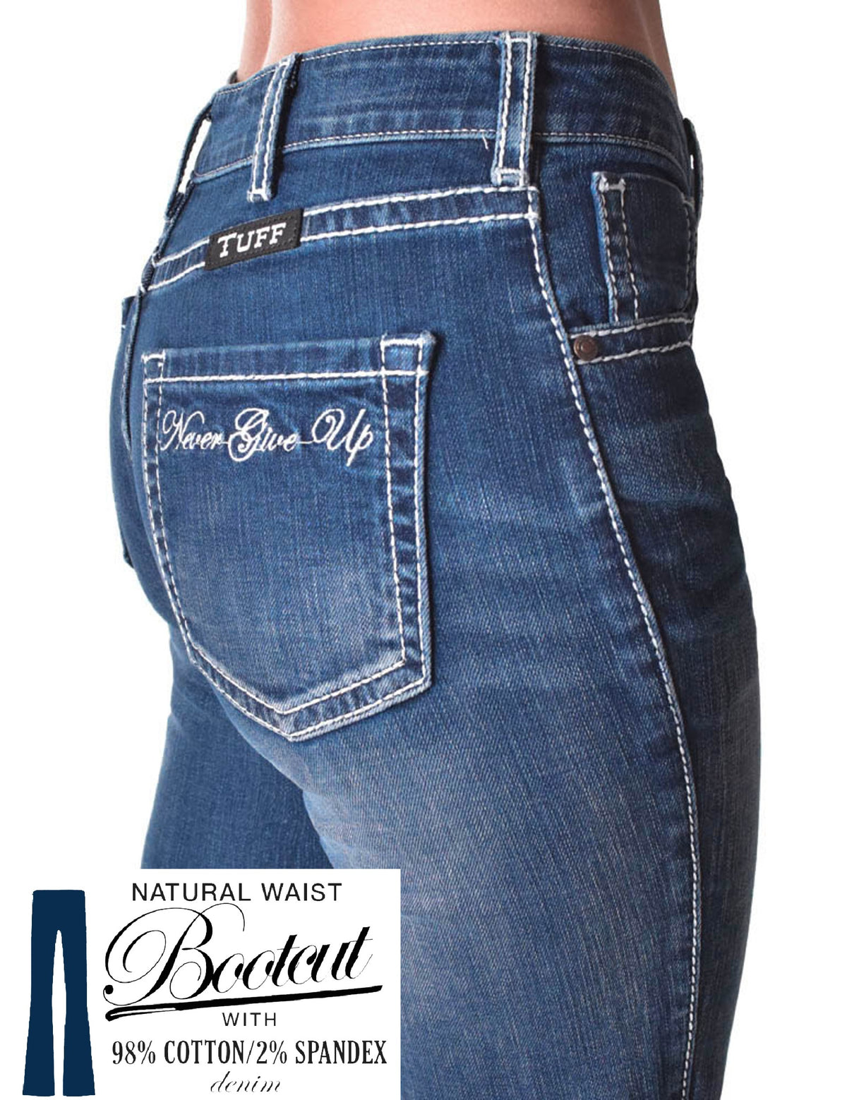 Cowgirl Tuff Jeans - Never Give Up Light