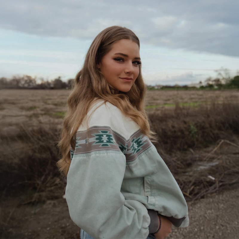 Canvas Bomber Jacket - Agave Mist (Green)