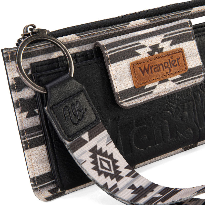 Wrangler Bi-Fold Wallet - Black Aztec (WG139-W013BK)