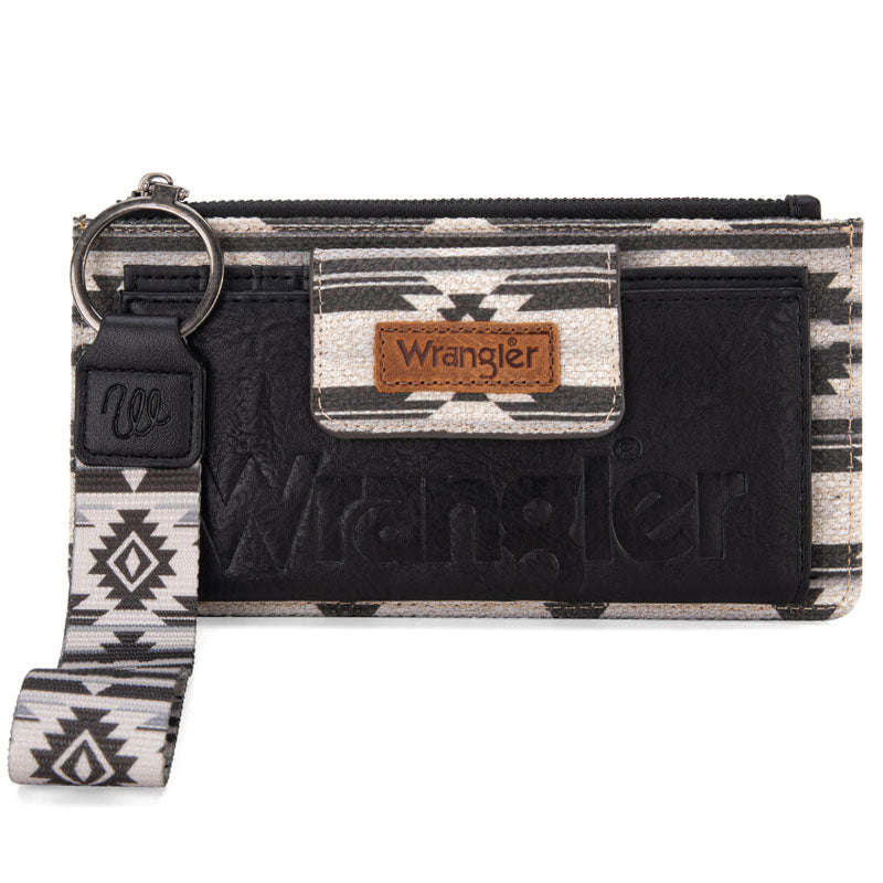 Wrangler Bi-Fold Wallet - Black Aztec (WG139-W013BK)