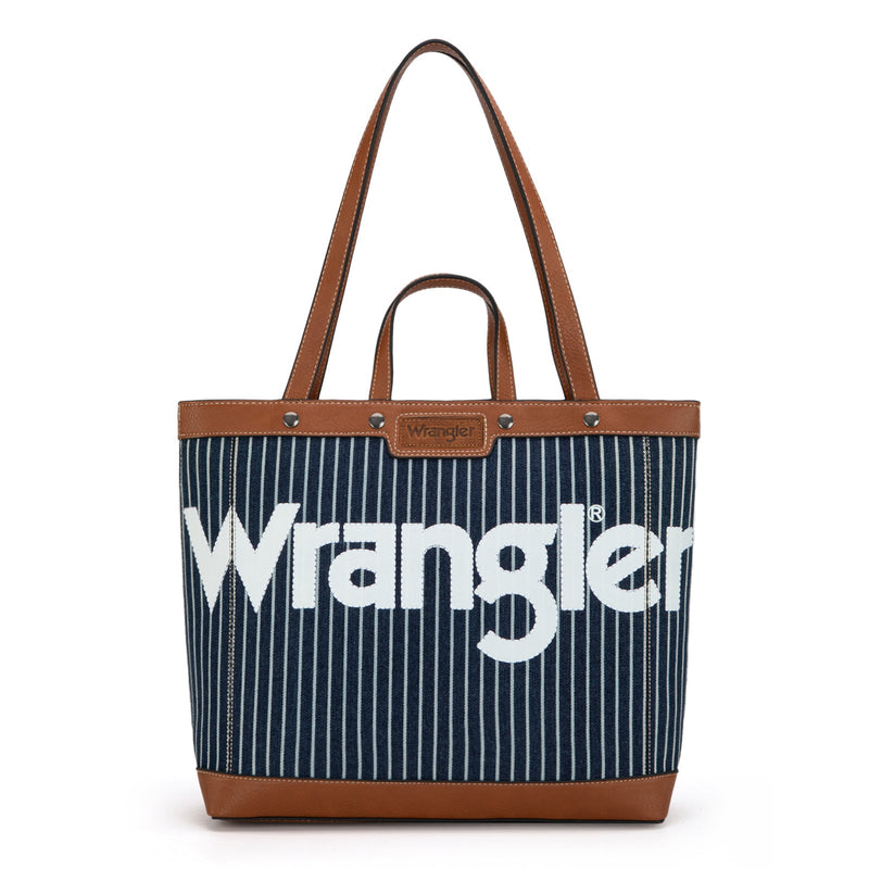 Wrangler Canvas Tote - Navy (WG142-2002NY)