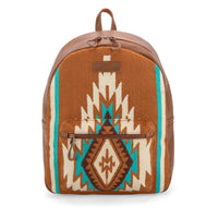 Wrangler Aztec Knitted Leather Backpack - Brown (WG174-9115BR)