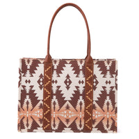 Wrangler Southwest Print Wide Tote - Light Coffee (WG2203-8119)