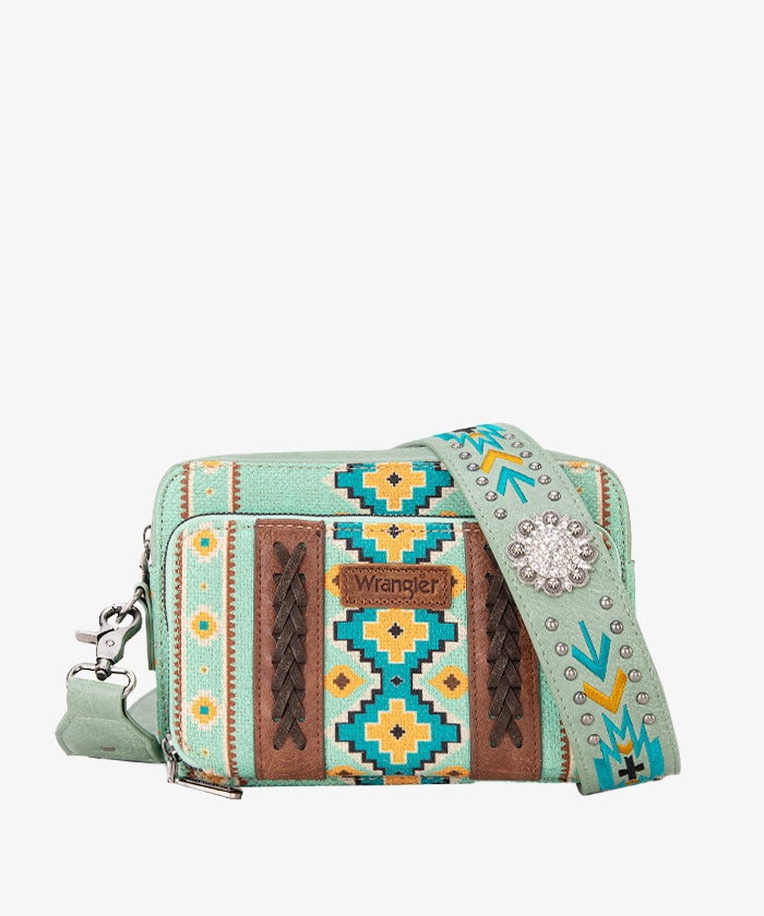 Wrangler Aztec Crossbody - Green