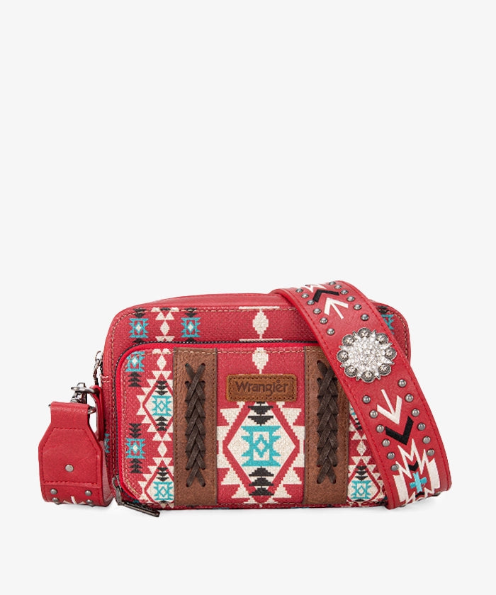 Wrangler Aztec Crossbody - Red