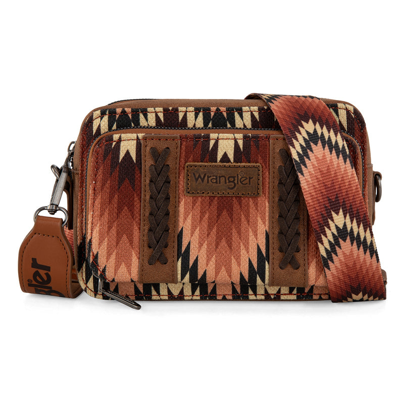 Wrangler South West Aztec Crossbody - Brown