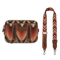 Wrangler South West Aztec Crossbody - Brown