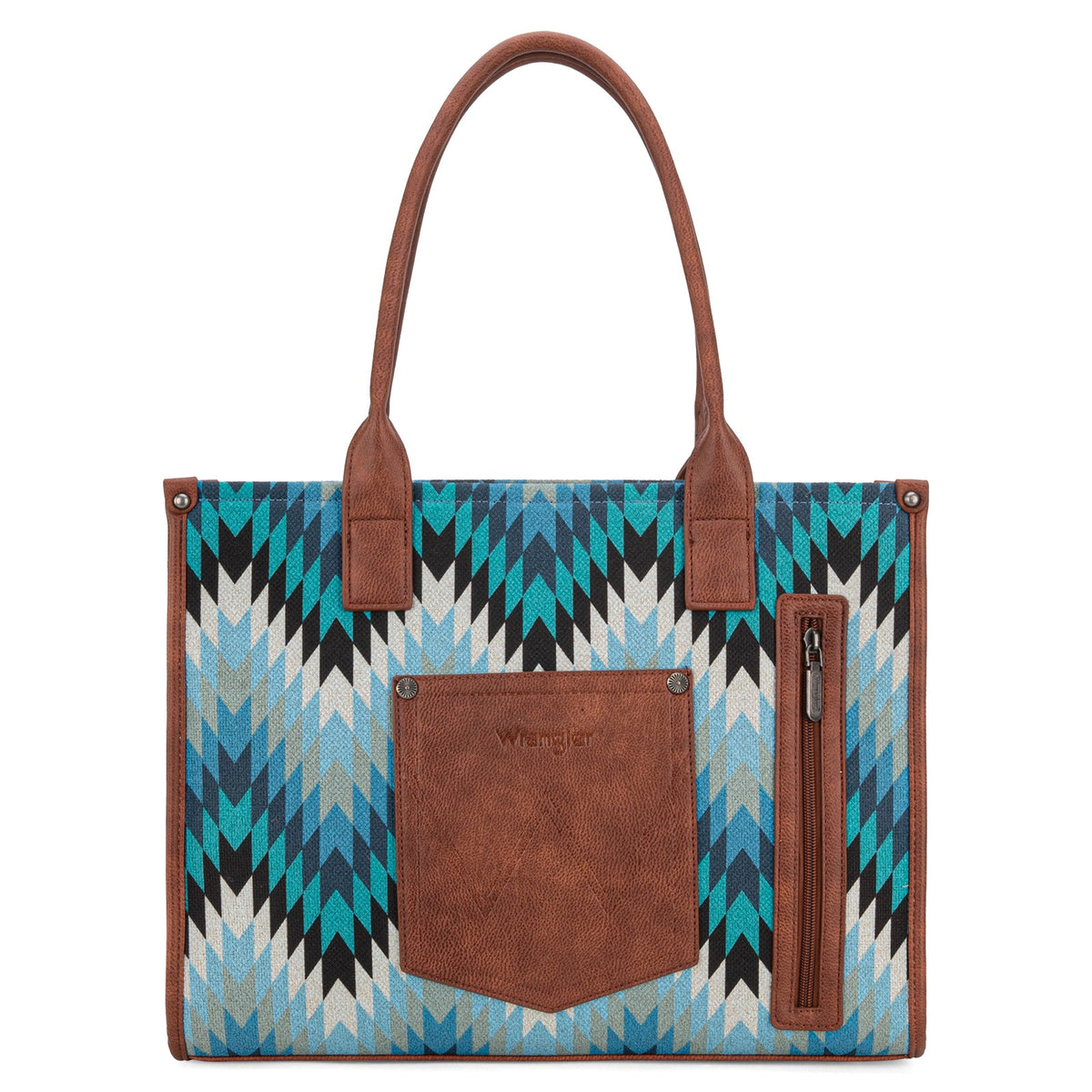 Wrangler Southwest Print Wide Tote - Jean (WG2211-8119JN)