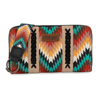 Wrangler Wallet - Southwestern Art Print (Black Multi)