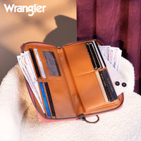 Wrangler Wallet - Southwestern Art Print (Dark Pink)