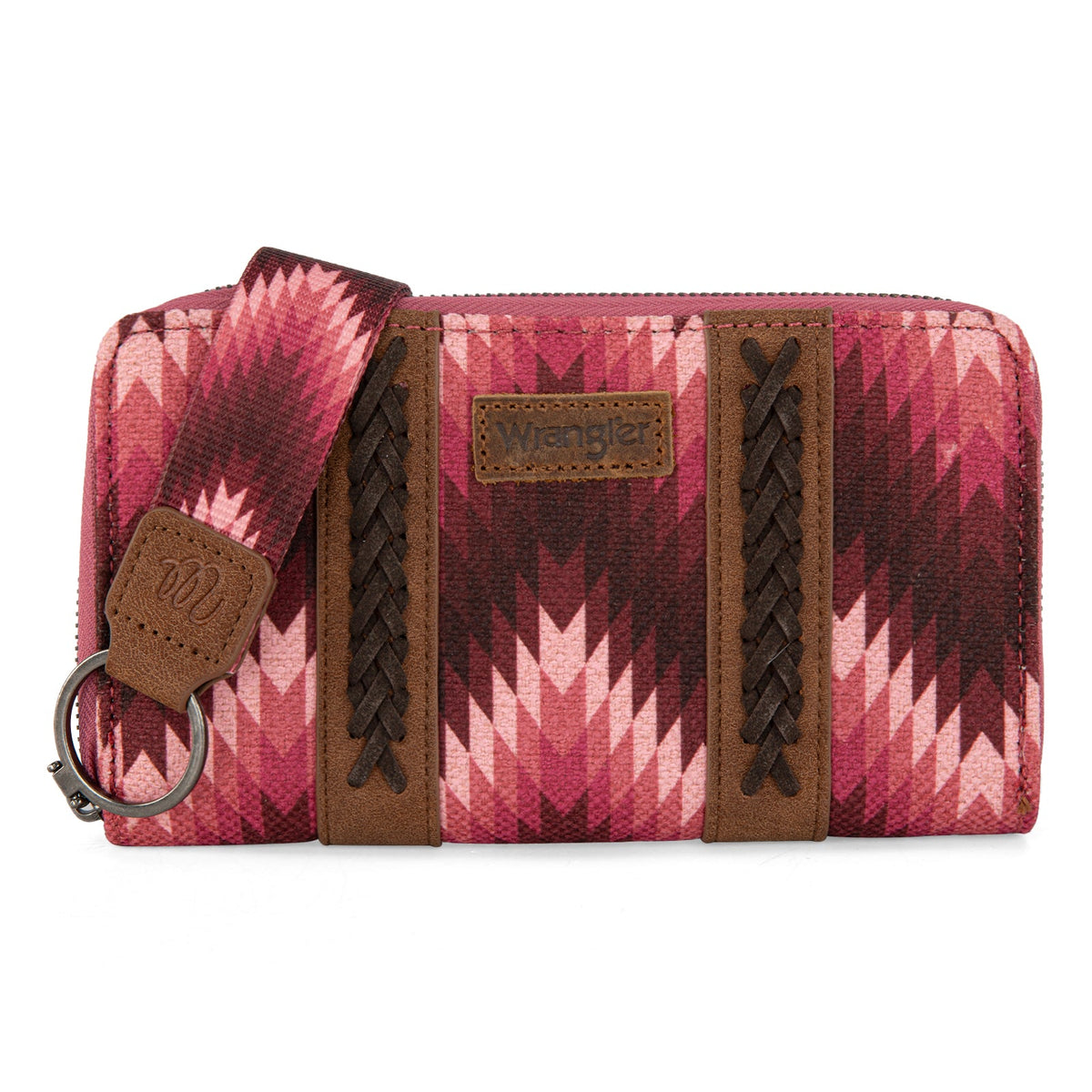 Wrangler Wallet - Southwestern Art Print (Dark Pink)