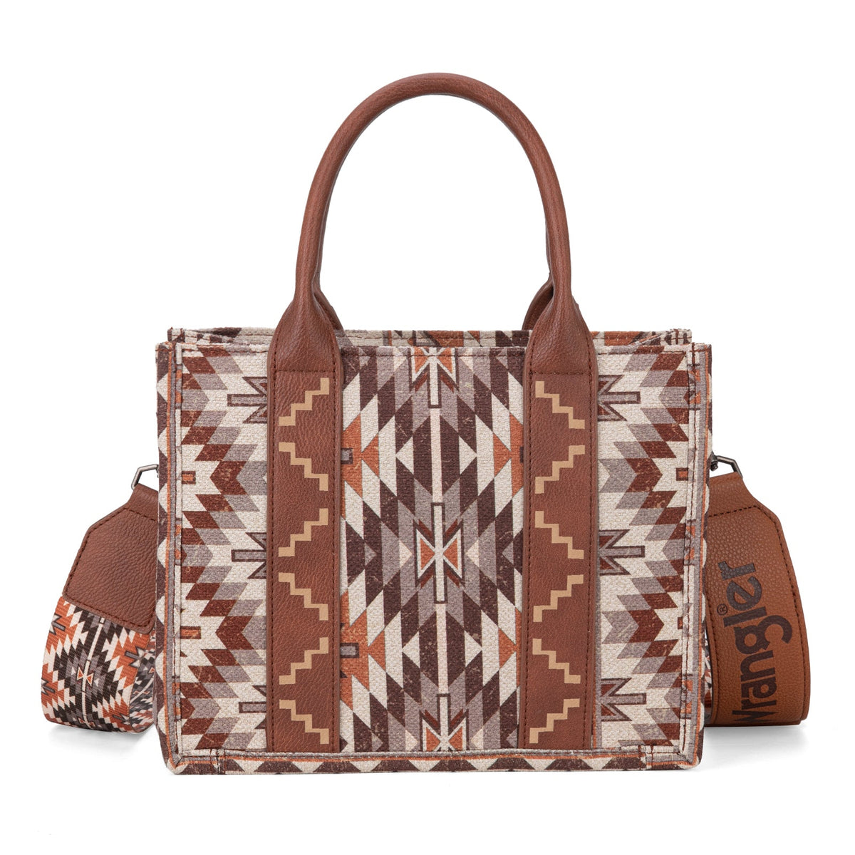 Wrangler Southwest Print Tote - Brown (WG2213-8120SBR)