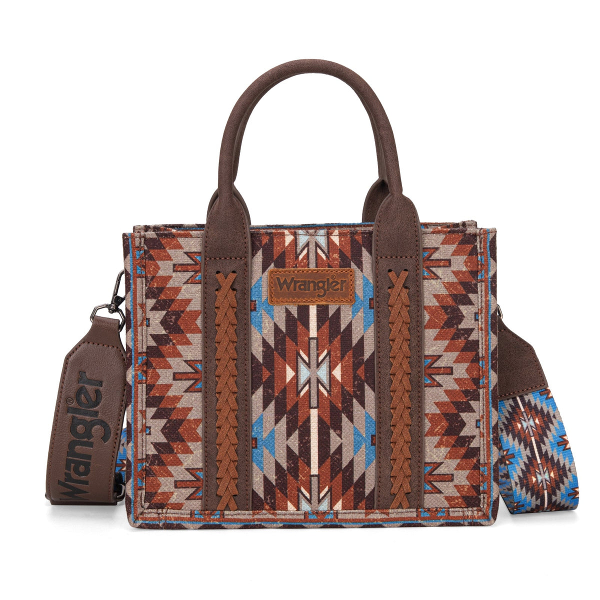 Wrangler Southwest Print Tote - Coffee (WG2213-8120SCF)